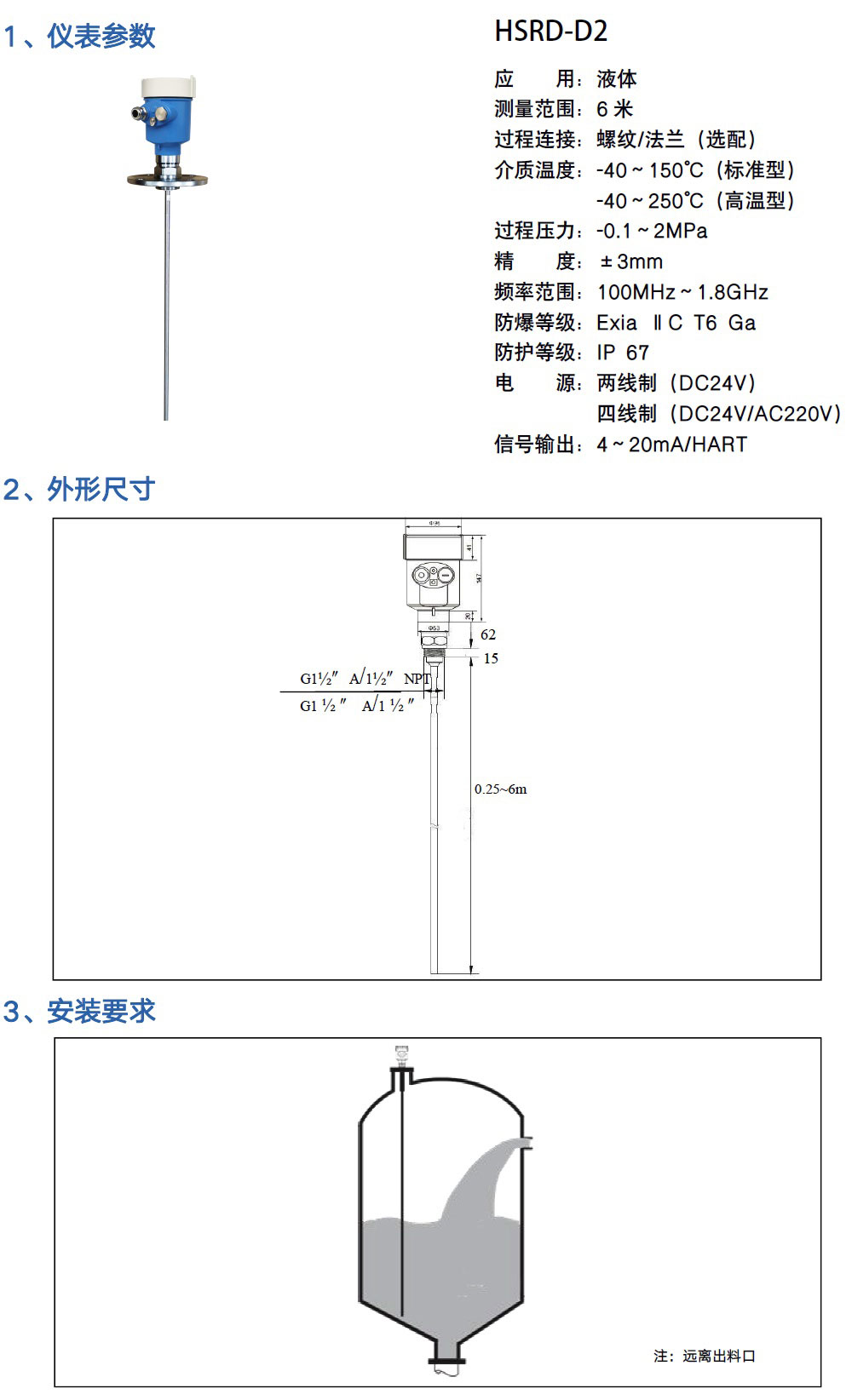導波雷達液位計